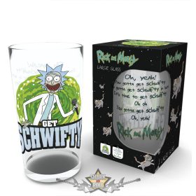 RICK AND MORTY - Get Schwifty .  Logo (Bravado). üvegpohár