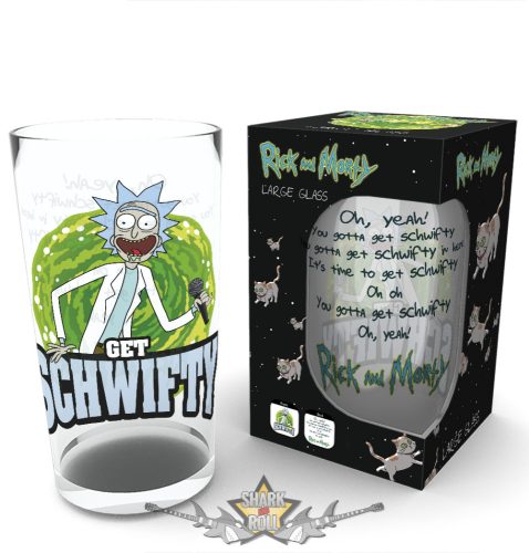 RICK AND MORTY - Get Schwifty .  Logo (Bravado). üvegpohár