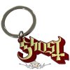 Ghost - Keychain.  Logo Red Shadow.  import fém kulcstartó