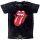 The Rolling Stones - Unisex T-Shirt.  Classic Tongue (Black) (Wash Collection)  férfi zenekaros póló
