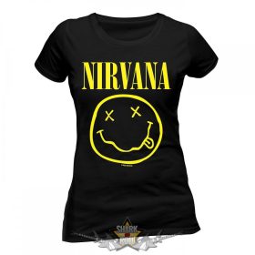NIRVANA - SMILEY  női póló