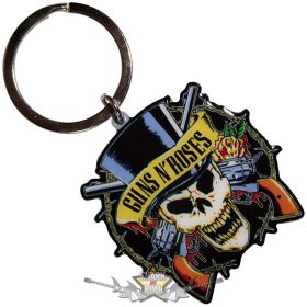   Guns N Roses - Keychain.  Top Hat .  GNRKEY07   import fém kulcstartó