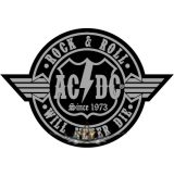 AC/DC - Rock n Roll * Never die.  felvarró