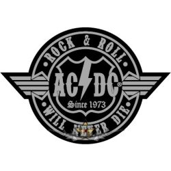 AC/DC - Rock n Roll * Never die. hímzett felvarró