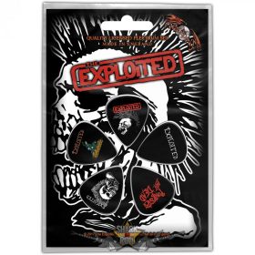 The Exploited - Plectrum Pack.  Skull.  gitárpengető szett