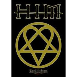 HIM - Ville Valo. gothic rock band. Hertagram. zenekaros zászló