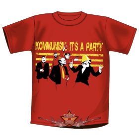 KOMMUNISTA PARTY.   S.P. vicces, poen póló KOMMUNISTA PARTY.   S.P. vicces, poen póló