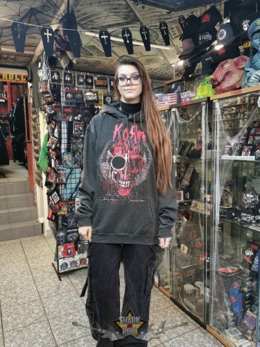 KORN VINTAGE Oversize kapucnis pulóver