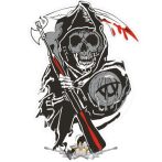 SOA - Sons Of Anarchy - Logo  F.CS. felvarró