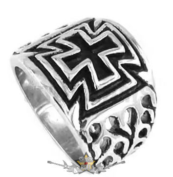 Iron Cross Flame.   Steinless Steel. gyűrű