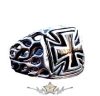 Iron Cross Flame.   Steinless Steel. gyűrű