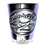 ZORALL - 2002-2017. 15év. fém feles pohár, óncÍmkével