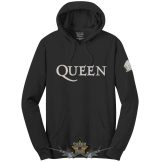   Queen Unisex Pullover Hoodie.  Logo & Crest (Applique Motifs).  pulóver