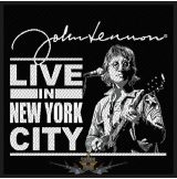  The Beatles - John Lennon ‘Live in New York City’ Woven Patch.   import zenekaros felvarró