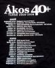 ÁKOS - 40+. Turné női póló