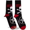 Motley Crue - Unisex Ankle Socks.  Skull & Crossbones (Black) (UK Size 7 - 11)    boka  zokni