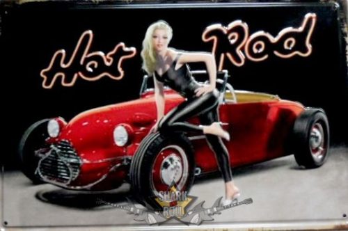 HOT ROD -  Metal Sign.  20X30.cm. fém tábla kép