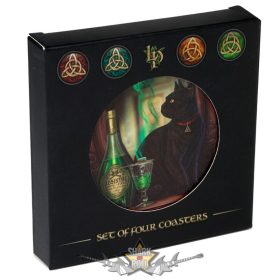   Poháralátét Szett, 4 db-os - Macskák - Lisa Parker. KP77.  . 4. db. poháralátét