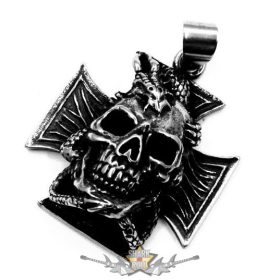 Iron Cross - koponyával.  JVP.   nyaklánc, medál