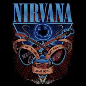 NIRVANA - GITÁR LOGO.   SFL. felvarró