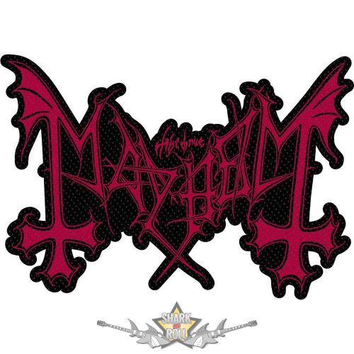 Mayhem -  Logo Cut Out. SP3224   * EXTRA PRÉMIUM *.  hímzett felvarró