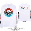 Guns N Roses - Unisex Long Sleeve T-Shirt.  Motorcross Logo (White)  férfi zenekaros póló