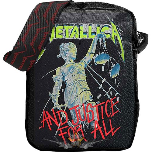 Metallica - Crossbody Bag.  Justice For All mini táska.    ROCKSAX. válltáska, oldal táska