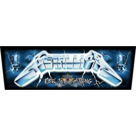 METALLICA - RIDE THE LIGHTING - Logo.  superstrip xtra hátfelvarró.      METALLICA - RIDE THE LIGHTING - Logo.  superstrip xtra hátfelvarró.
