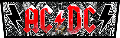 AC/DC - Black ice. logo.  superstrip xtra hátfelvarró.   