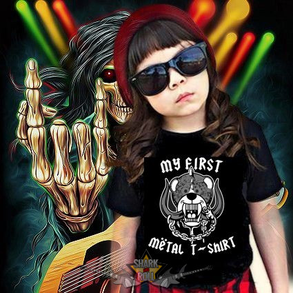 MY FIRST METAL T-SHIRT.     gyerek póló