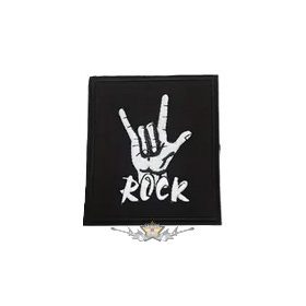 ROCK -  HAND.  hímzett felvarró