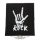 ROCK -  HAND.  hímzett felvarró