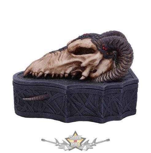 Dragon Skull Box (Monte Moore) 17.7cm. D5986W2.  ékszer, aprócikk  tartó