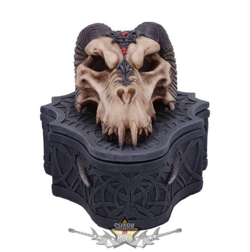 Dragon Skull Box (Monte Moore) 17.7cm. D5986W2.  ékszer, aprócikk  tartó