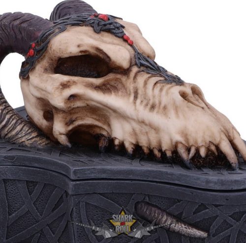 Dragon Skull Box (Monte Moore) 17.7cm. D5986W2.  ékszer, aprócikk  tartó