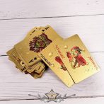 Vízálló arany játékkártyák .  2 pakli  kártya