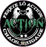 ACTION - Chaos brigád.  zöld logo. hímzett felvarró