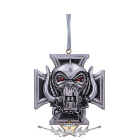   Motorhead - Warpig Cross Hanging Ornament 6cm. B6071v2.  függő fantasy dísz,  /karácsonyi/