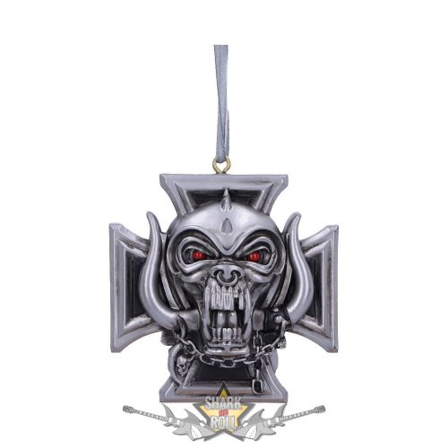 Motorhead - Warpig Cross Hanging Ornament 6cm. B6071v2.  függő fantasy dísz,  /karácsonyi/