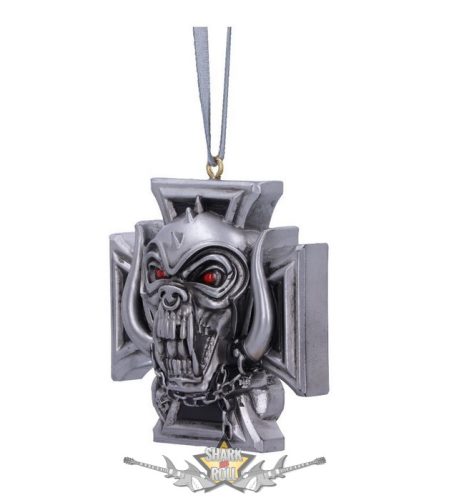 Motorhead - Warpig Cross Hanging Ornament 6cm. B6071v2.  függő fantasy dísz,  /karácsonyi/