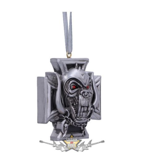 Motorhead - Warpig Cross Hanging Ornament 6cm. B6071v2.  függő fantasy dísz,  /karácsonyi/