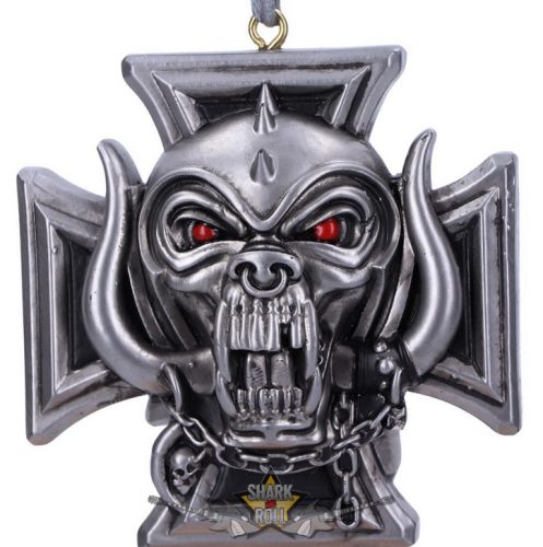 Motorhead - Warpig Cross Hanging Ornament 6cm. B6071v2.  függő fantasy dísz,  /karácsonyi/