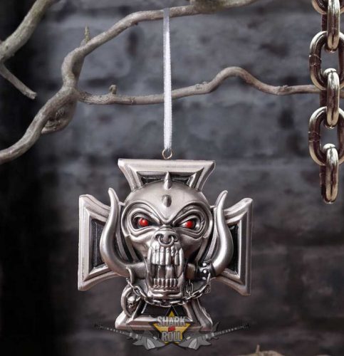 Motorhead - Warpig Cross Hanging Ornament 6cm. B6071v2.  függő fantasy dísz,  /karácsonyi/