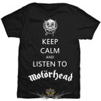   Motorhead - Unisex T-Shirt.  Keep Calm  férfi zenekaros  póló. 
