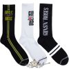 Guns N Roses - Unisex Sock Guitar Tin.  Logos (Multicolour) (UK Size 6.5 - 11)  Fémdobozos Limitált zokni szett