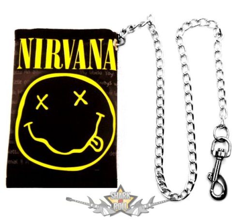 NIRVANA - SMILEY.  pénztárca lánccal