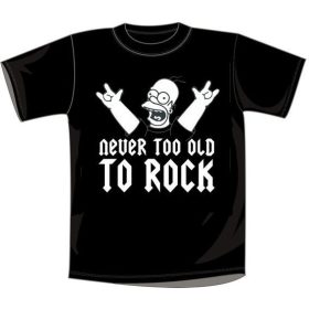 THE SIMPSONS - NEVER OLD TO ROCK... S.P.  póló
