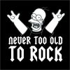 THE SIMPSONS - NEVER OLD TO ROCK... S.P.  póló
