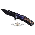   Knife Steampunk Death skull - fekete acél pengével. 774-9091.  hobby kés, bicska, tőr, dísztárgy