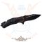 Knife Steampunk Death skull - fekete acél pengével. 774-9091.  hobby kés, bicska, tőr, dísztárgy